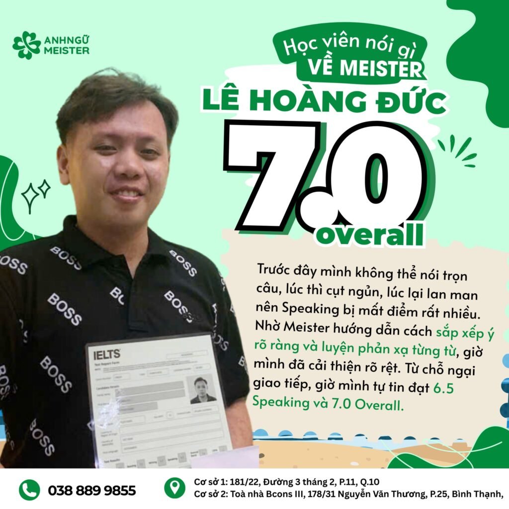 Hoàng Đức đạt 7.0 overall